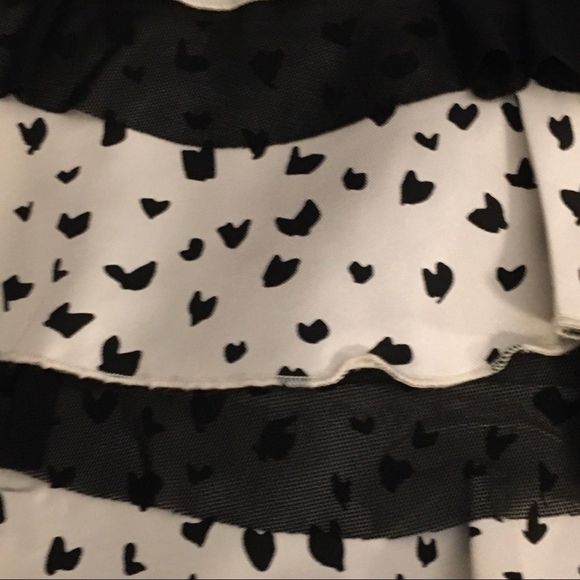 NWT $129 bebe | Silk | Franki | Peter Pan Collar Hearts Dress | Size M - Picture 9 of 16